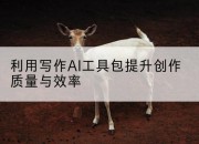 利用写作AI工具包提升创作质量与效率