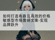 如何打造有趣且高效的价格敏感型市场营销文案-实现品牌跃升