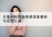 文案中的孤独情感深度解析与应对之道