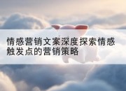 情感营销文案深度探索情感触发点的营销策略