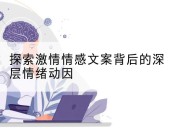 探索激情情感文案背后的深层情绪动因
