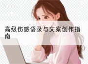 高级伤感语录与文案创作指南