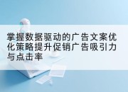 掌握数据驱动的广告文案优化策略提升促销广告吸引力与点击率
