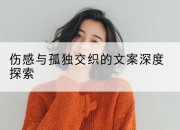 伤感与孤独交织的文案深度探索