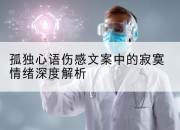 孤独心语伤感文案中的寂寞情绪深度解析