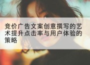 竞价广告文案创意撰写的艺术提升点击率与用户体验的策略