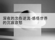 深夜的悲伤逆流-感悟世界的沉寂哀愁