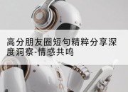 高分朋友圈短句精粹分享深度洞察-情感共鸣