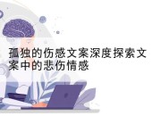 孤独的伤感文案深度探索文案中的悲伤情感
