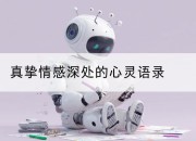 真挚情感深处的心灵语录