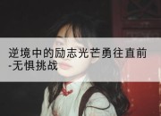 逆境中的励志光芒勇往直前-无惧挑战