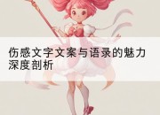 伤感文字文案与语录的魅力深度剖析