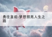 勇往直前-梦想照亮人生之路