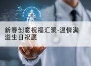 新春创意祝福汇聚-温情满溢生日祝愿