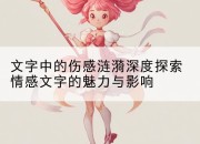 文字中的伤感涟漪深度探索情感文字的魅力与影响