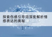 探索伤感引导词深度解析情感表达的奥秘