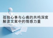 孤独心事与心痛的共鸣深度解读文案中的情感力量