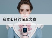 寂寞心绪的深邃文案