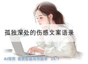 孤独深处的伤感文案语录