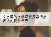 文字里的伤感深度探索情感表达的复杂世界