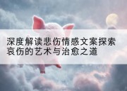 深度解读悲伤情感文案探索哀伤的艺术与治愈之道