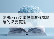 高级emo文案寂寞与忧郁情绪的深度蔓延