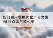 如何利用数据优化广告文案-提升点击与转化率