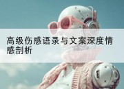 高级伤感语录与文案深度情感剖析