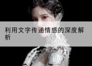 利用文字传递情感的深度解析
