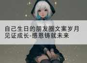 自己生日的朋友圈文案岁月见证成长-感恩铸就未来