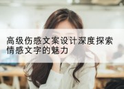 高级伤感文案设计深度探索情感文字的魅力