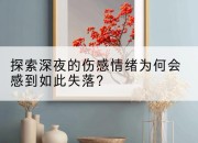 探索深夜的伤感情绪为何会感到如此失落？