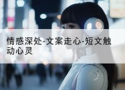 情感深处-文案走心-短文触动心灵