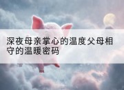 深夜母亲掌心的温度父母相守的温暖密码