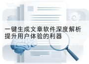 一键生成文章软件深度解析提升用户体验的利器