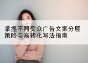 掌握不同受众广告文案分层策略与高转化写法指南